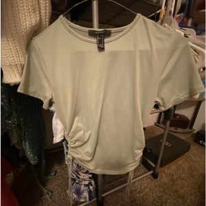 forever 21 cropped tight tee